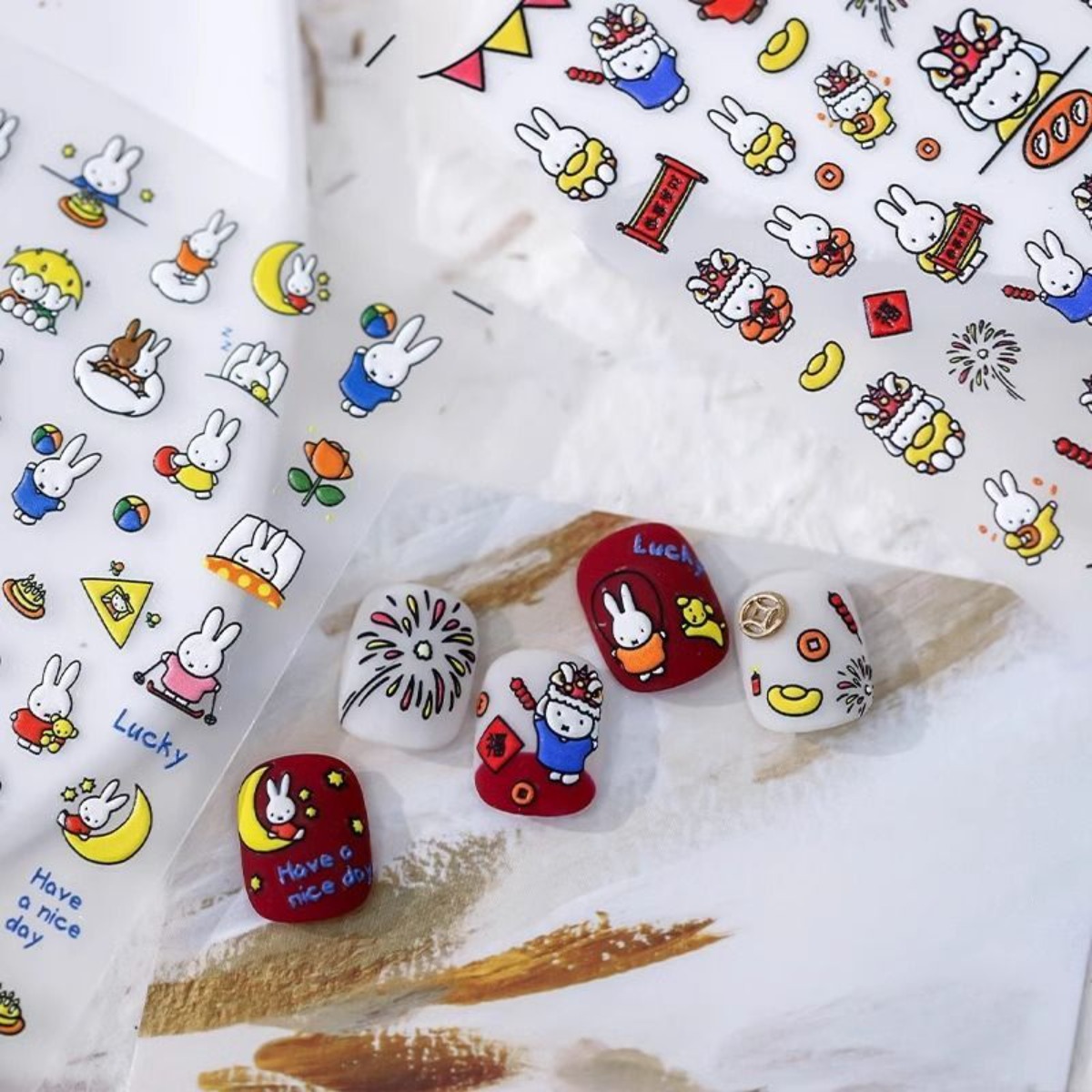 Kawaii Miffy Rabbit Stickers C - Fire Tablet Accessories のレビューと価格