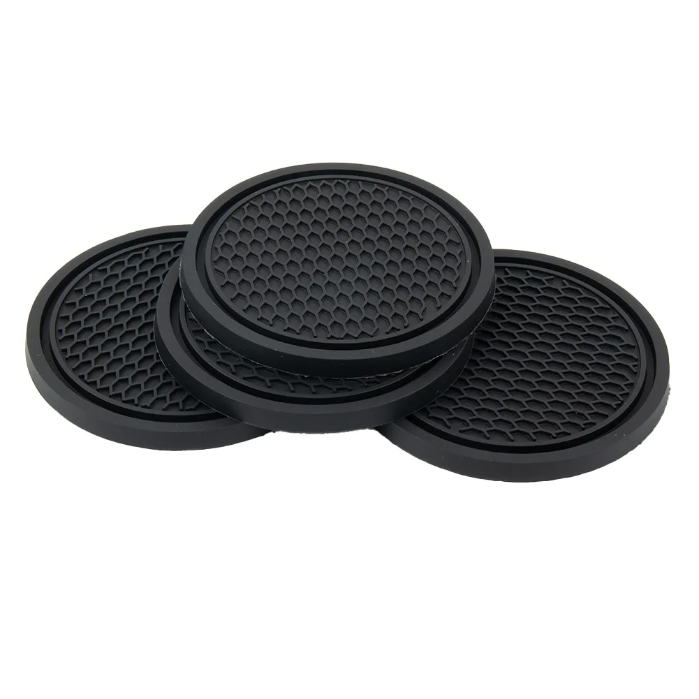 4pcs Car Coaster Non-Slip Sili - Tablet Accessories For Car のレビューと価格