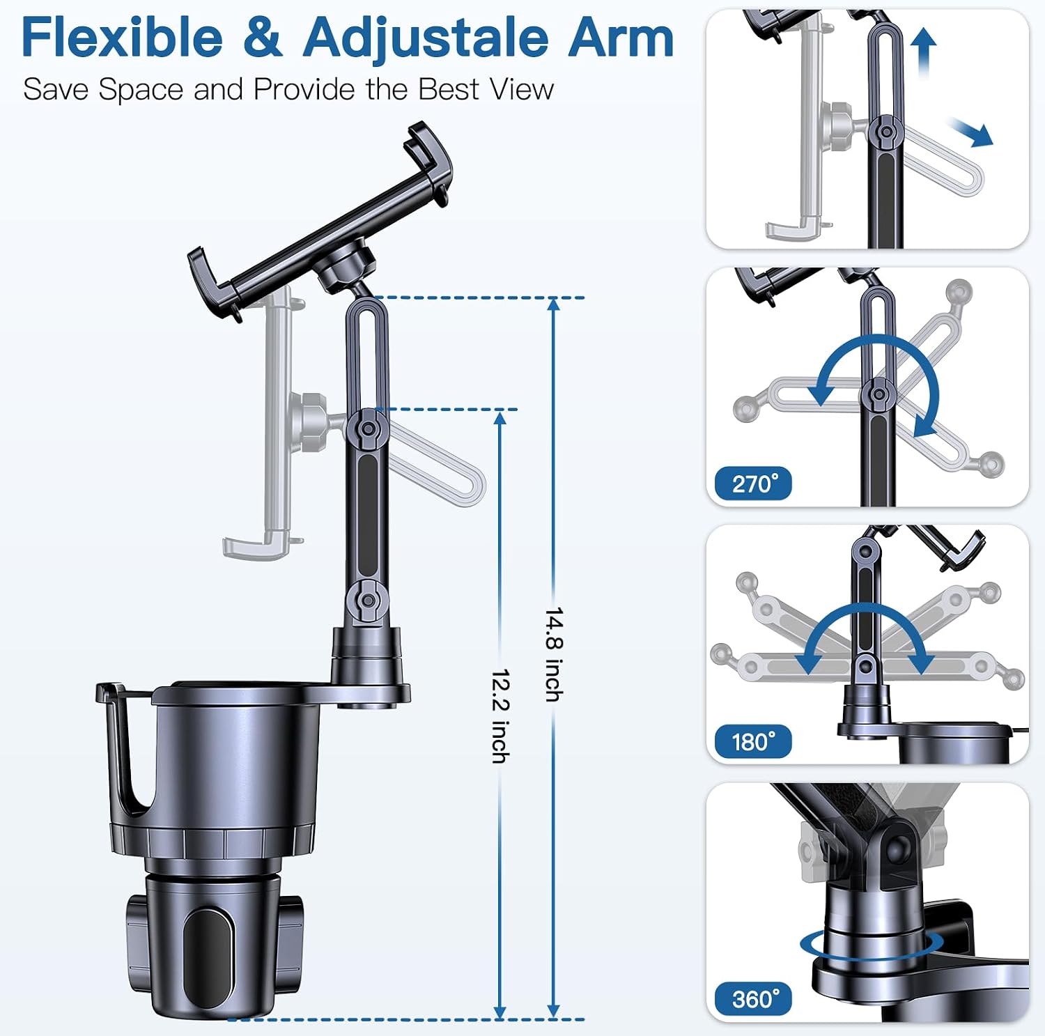 Cup Holder Phone Tablet Mount, - Tablet Accessories Must Have のレビューと価格