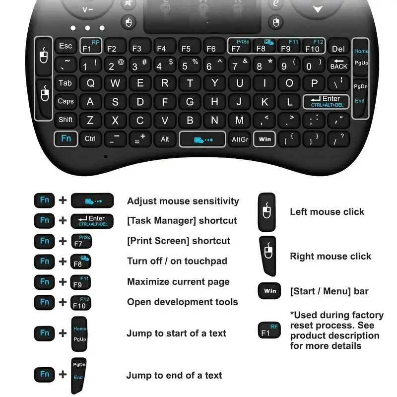 Mini Wireless Keyboard 2.4G No - Accessories For Android Tablet のレビューと価格
