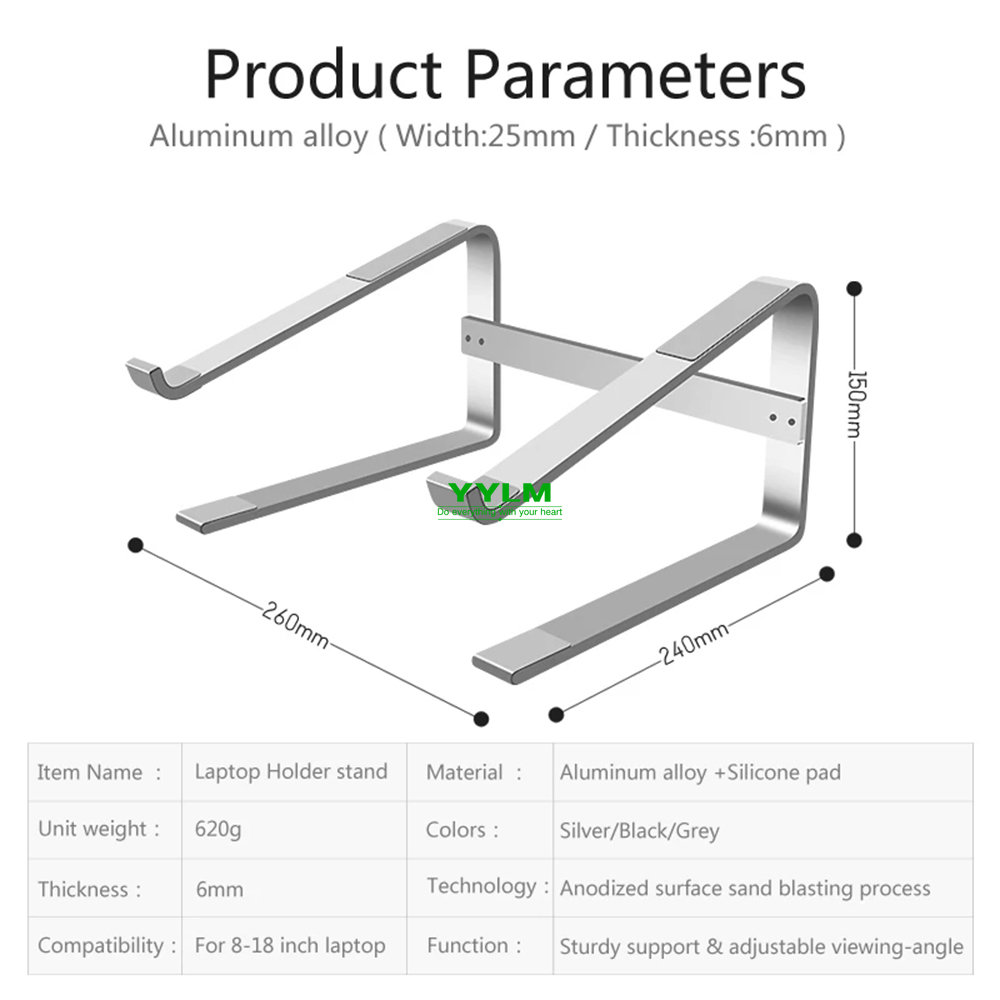 Aluminum Laptop Stand Notebook - Xiaomi Tablet Accessories のレビューと価格