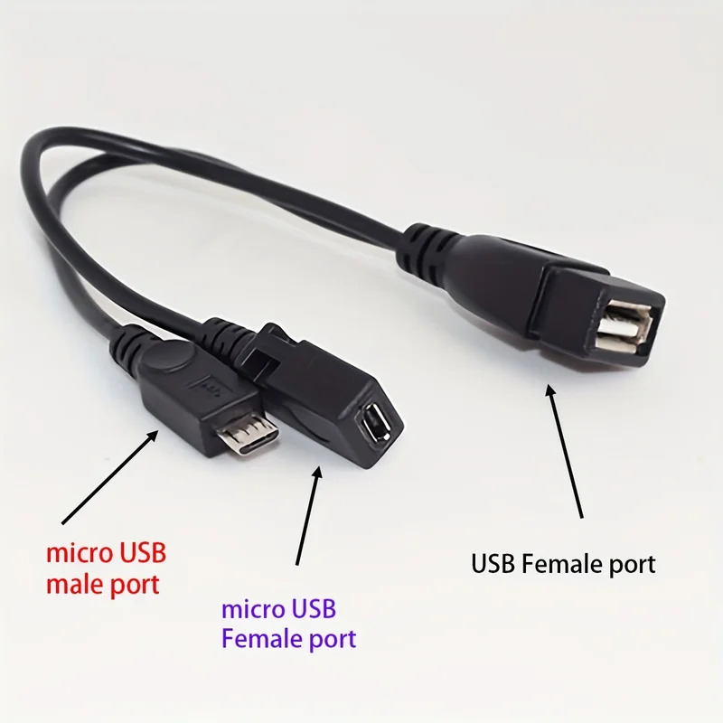 2-in-1 OTG USB to Micro USB Sp - Fire Tablet Accessories のレビューと価格