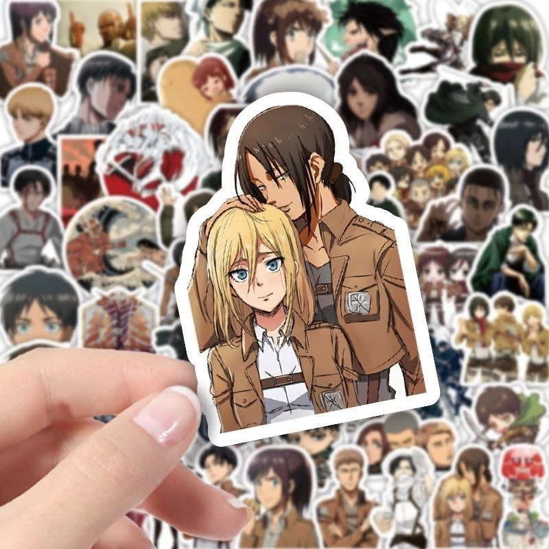 60Pcs Attack on Titan Anime St - Tablet Cute Accessories のレビューと価格