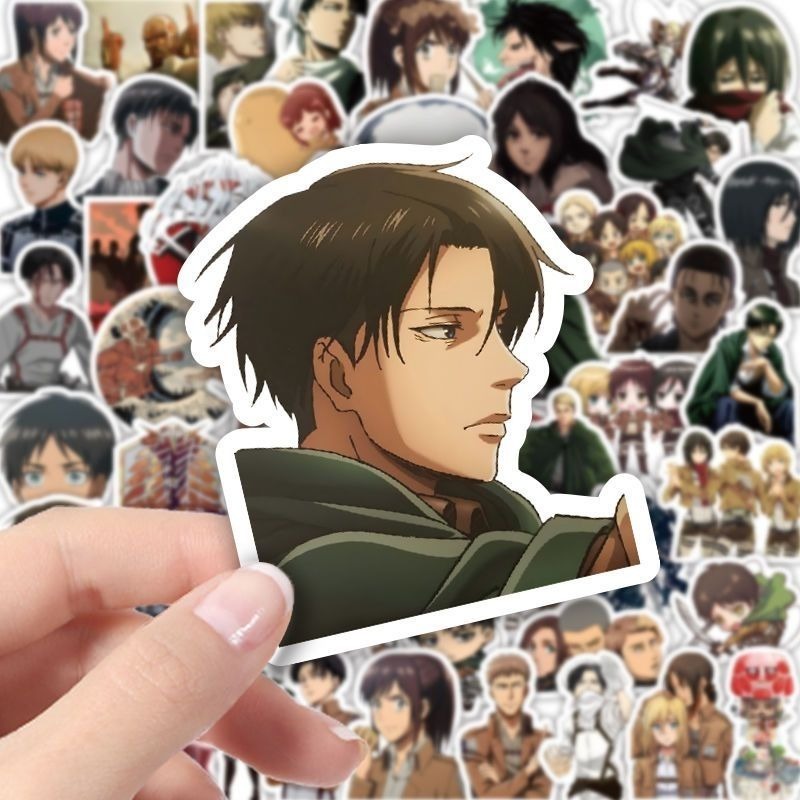 60Pcs Attack on Titan Anime St - Tablet Cute Accessories のレビューと価格