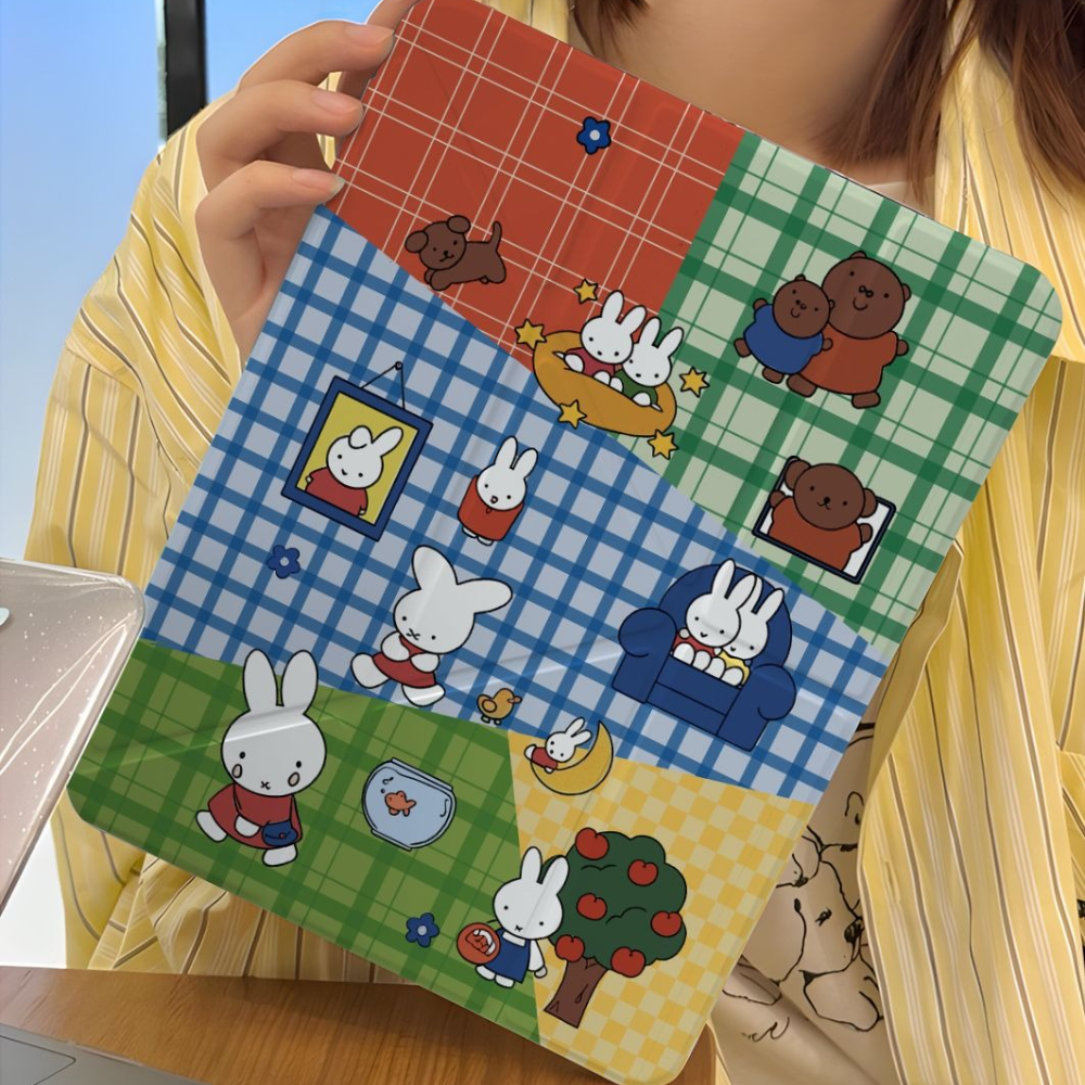 Kawaii Miffy Rabbit Tablet Cas - Fire Tablet Accessories のレビューと価格