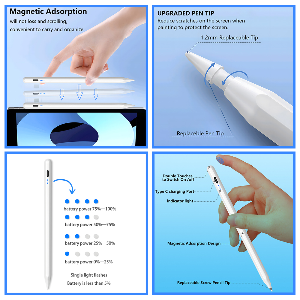 Stylus Pen For 2025 iPad Apple - Fire Tablet Accessories のレビューと価格