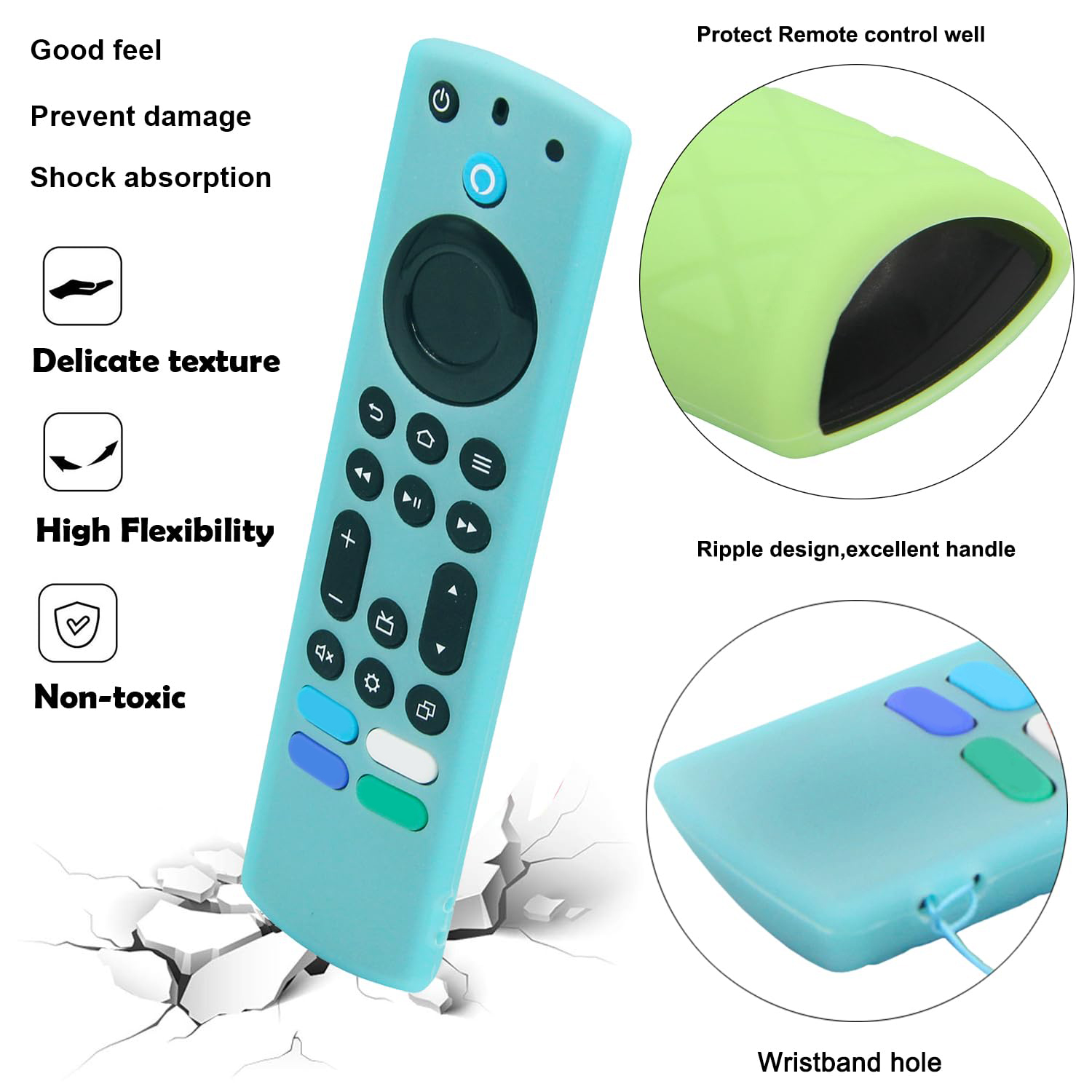2Pcs Glow in The Dark Silicone - Fire Tablet Accessories のレビューと価格