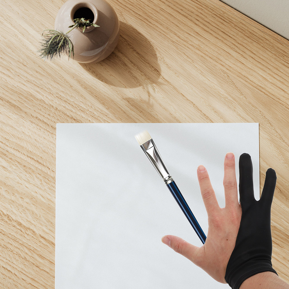 3Pcs Professional Two-Finger A - Drawing Glove Artist のレビューと価格
