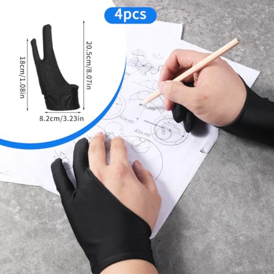 4 Pack Drawing Glove Digital D - Drawing Glove Artist のレビューと価格