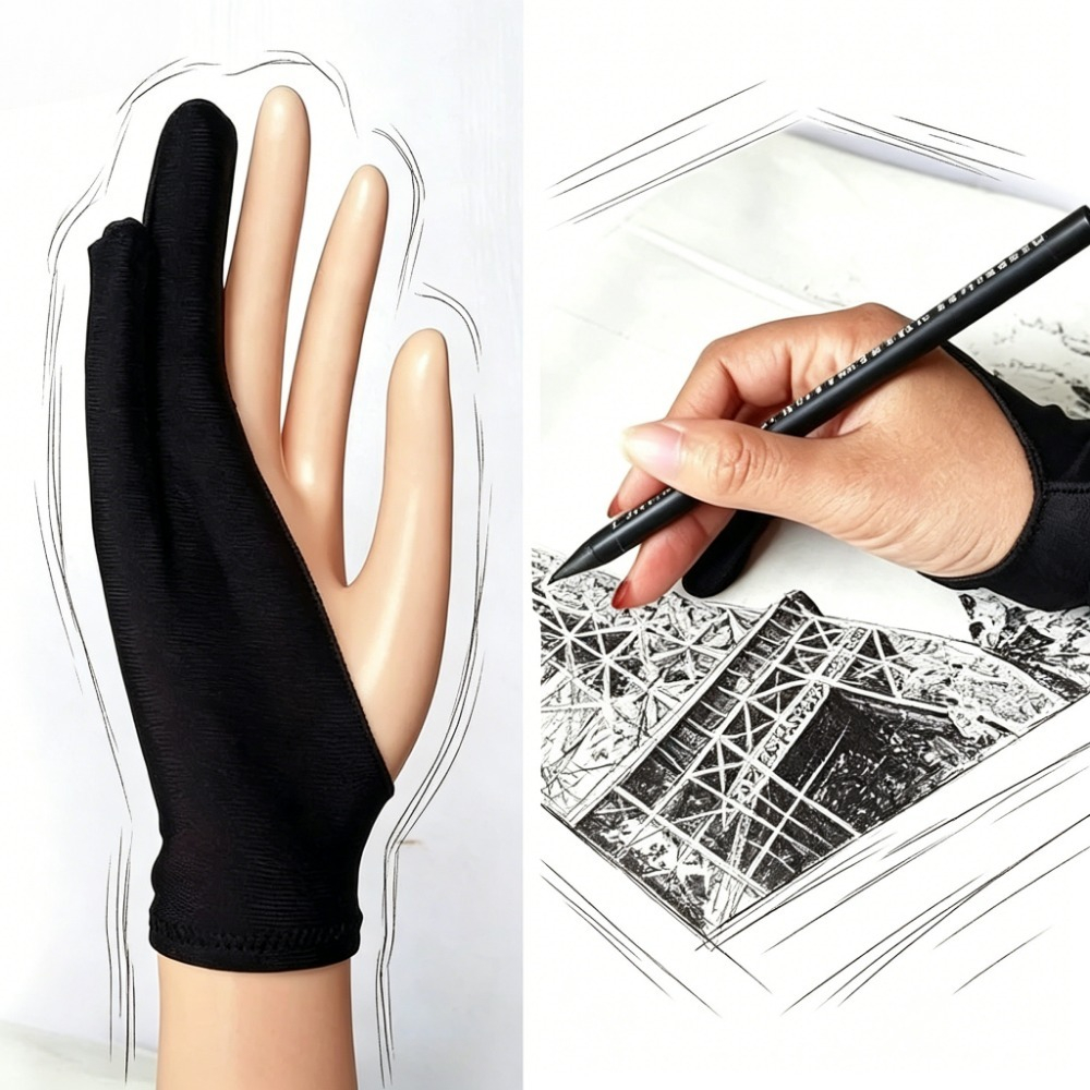 Artist Two-Finger Gloves Anti  - Drawing Glove Artist のレビューと価格
