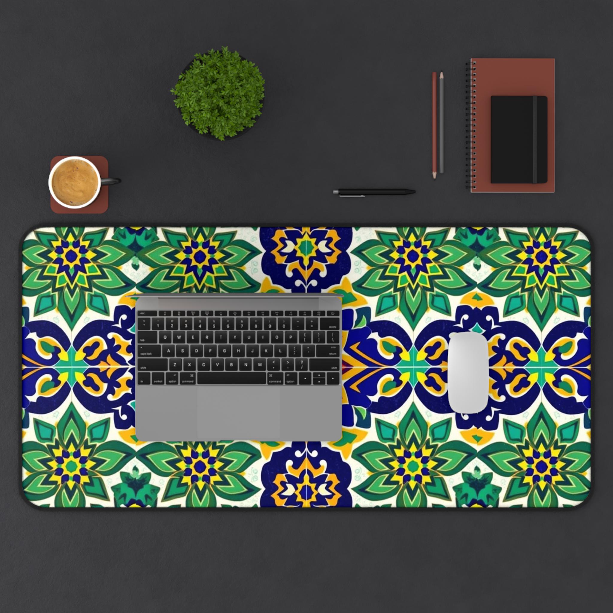 Colorful Floral Table Mat, Sty - Office Table Accessories Unique のレビューと価格