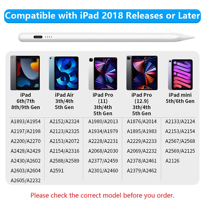 For Apple Pencil Palm Rejectio - Ipad Pencil Stylus のレビューと価格