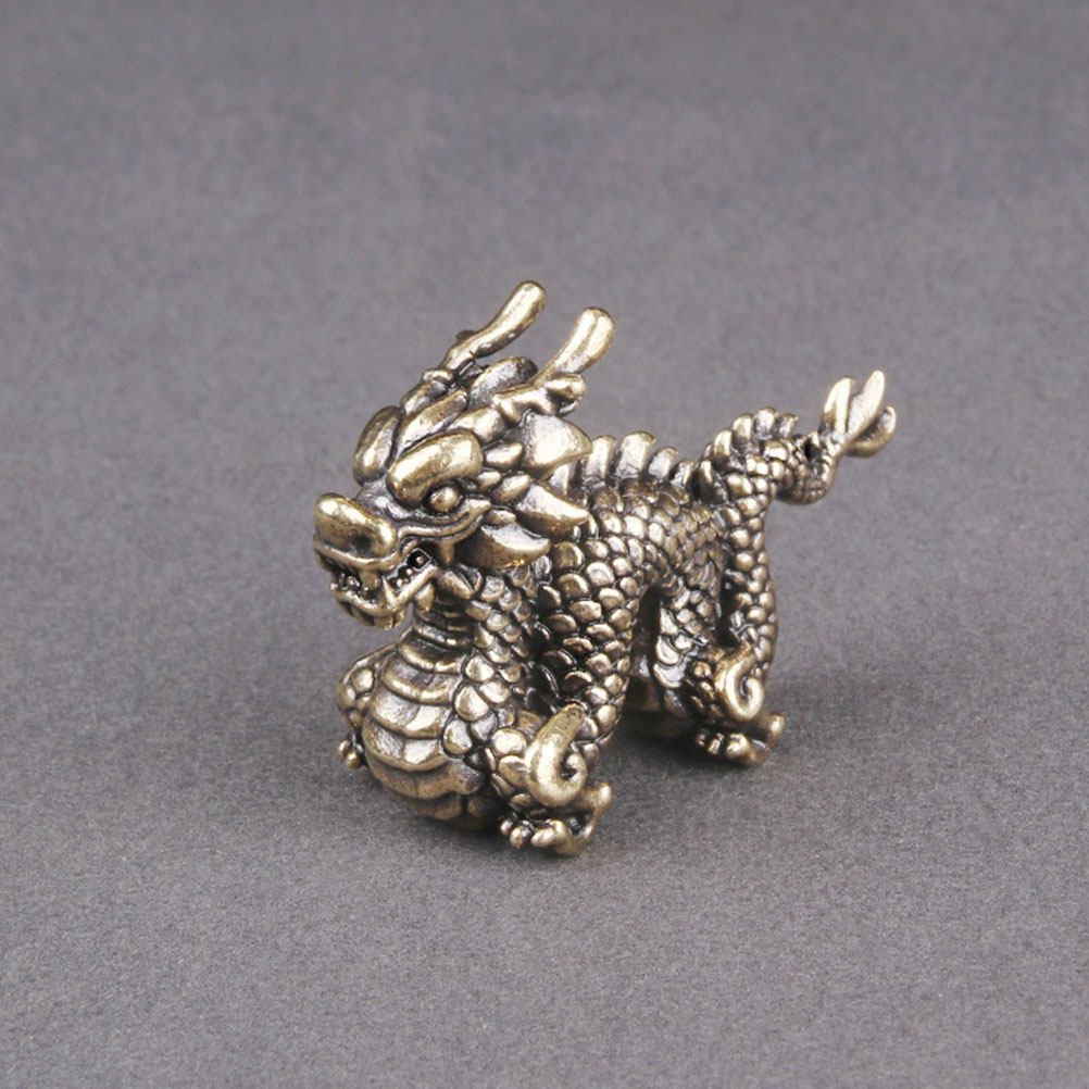 Dragon Table Decor Brass Statu - Office Table Accessories Unique のレビューと価格