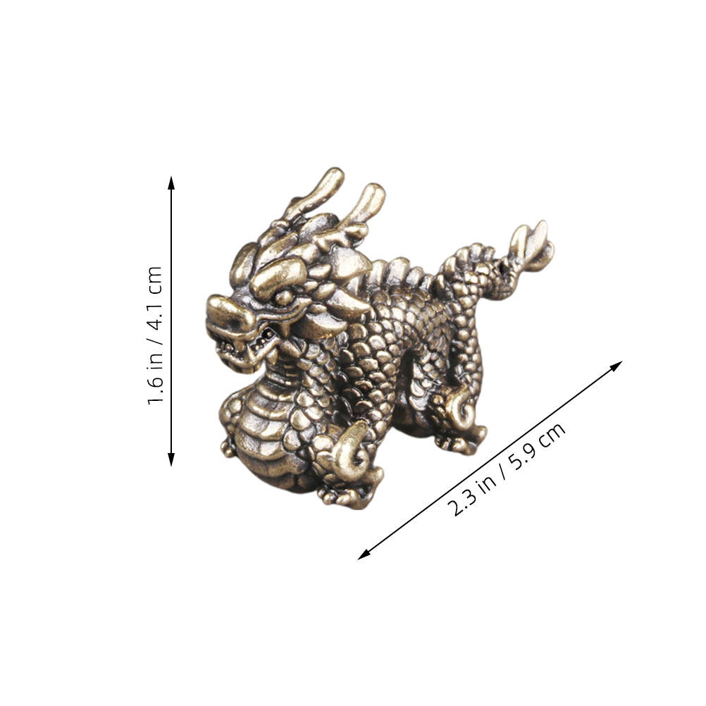 Dragon Table Decor Brass Statu - Office Table Accessories Unique のレビューと価格
