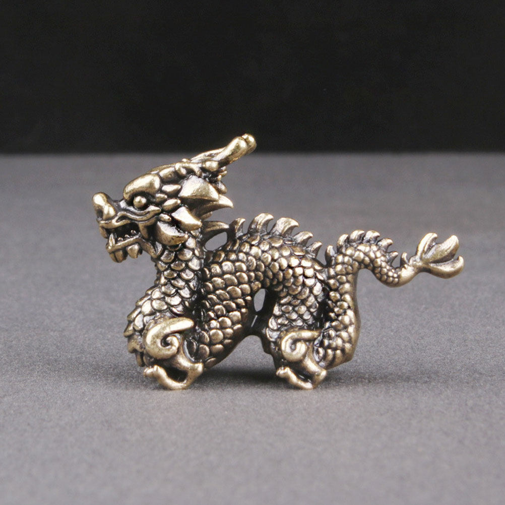 Dragon Table Decor Brass Statu - Office Table Accessories Unique のレビューと価格