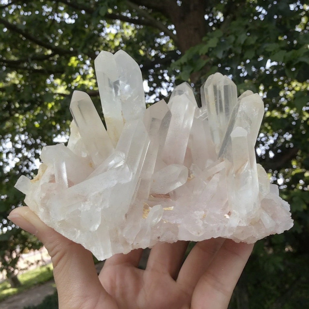 1pc 80-110g Raw Clear Quartz C - Office Table Accessories Unique のレビューと価格